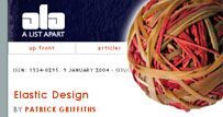 A List Apart 截屏和一堆橡皮筋